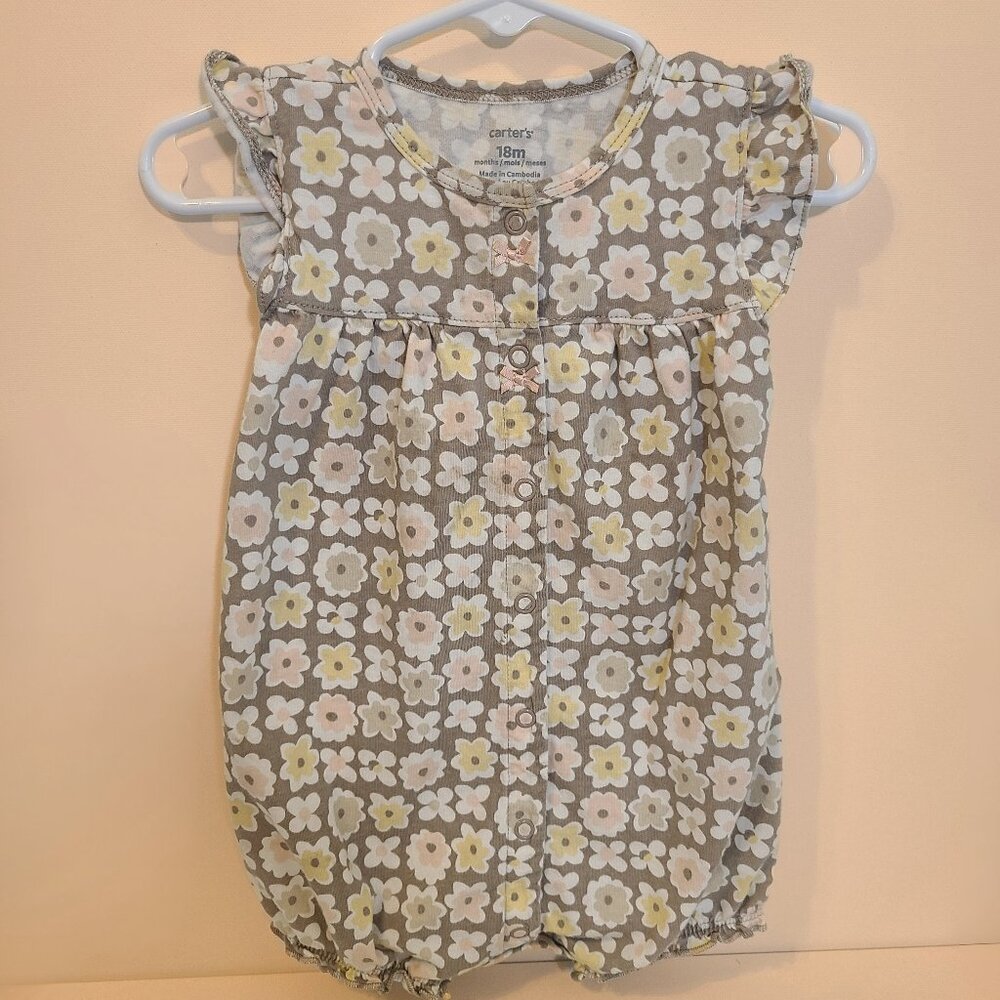 Carter's Floral Romper - 18 Months